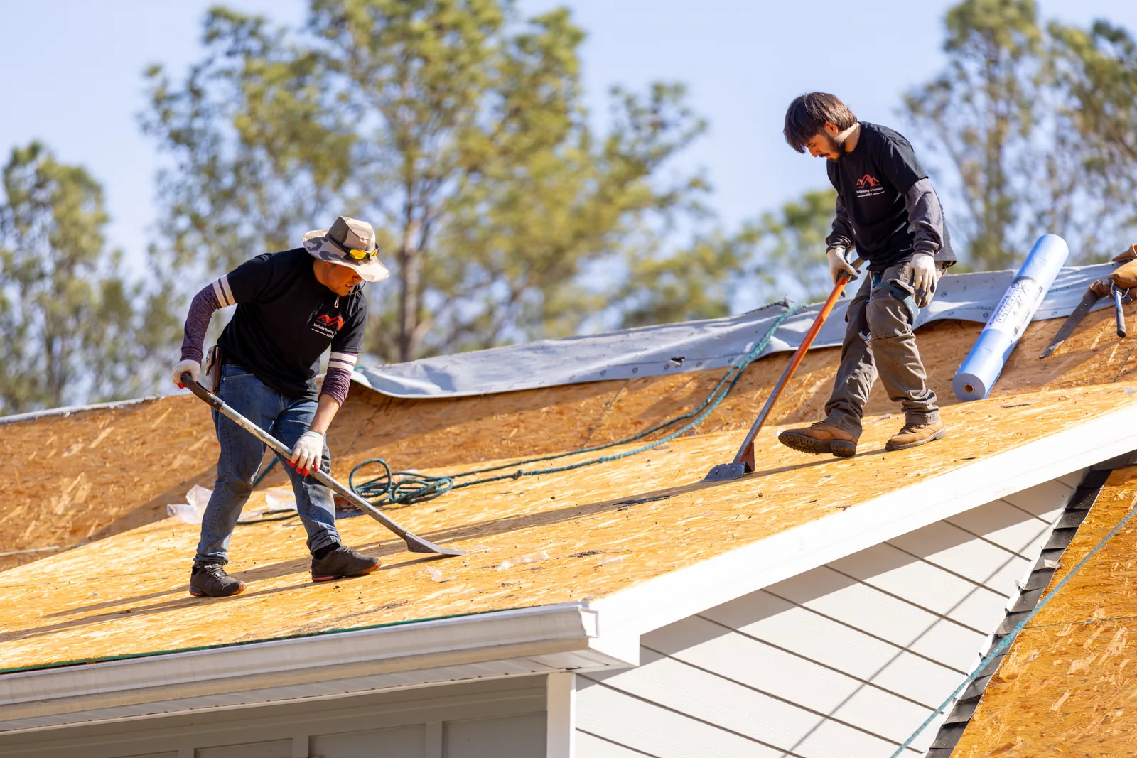 McKinley Roofing crew working in Hiram, GA